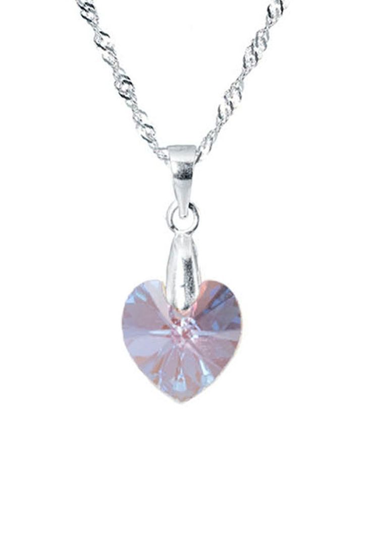 Collar Romance Cristales Genuinos Rose Shimmer-0