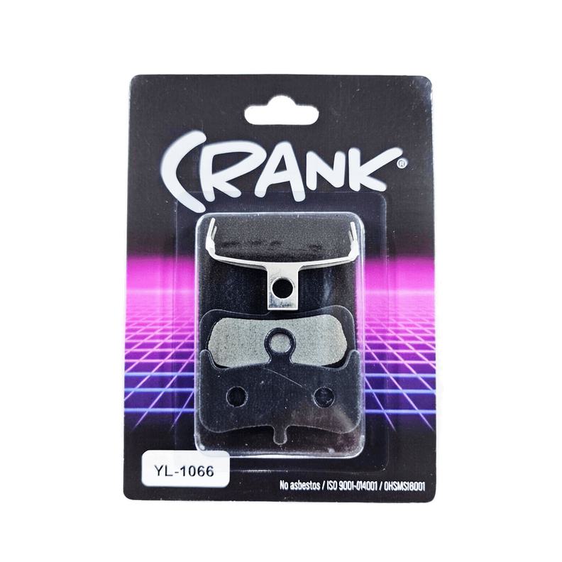 PASTILLA DE FRENO CRANK HAYES DOMINION  SEMI METALLICO Negro