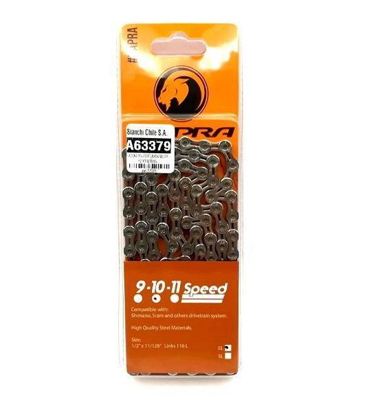 CADENA 10V PERFORADA SILVER 1/2"X3/32"X116L