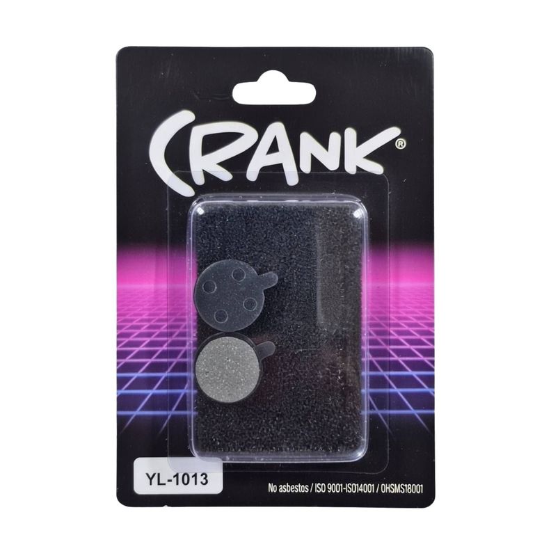 PASTILLA DE FRENO CRANK ZOOM COMPUESTO SEMI METALICO Negro