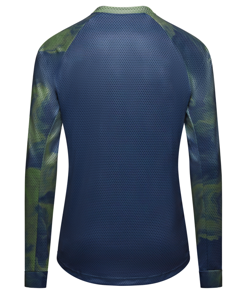 JERSEY GIRO HOMBRE ROUST MANGA LARGA HEDGE GREEN COSMIC-1