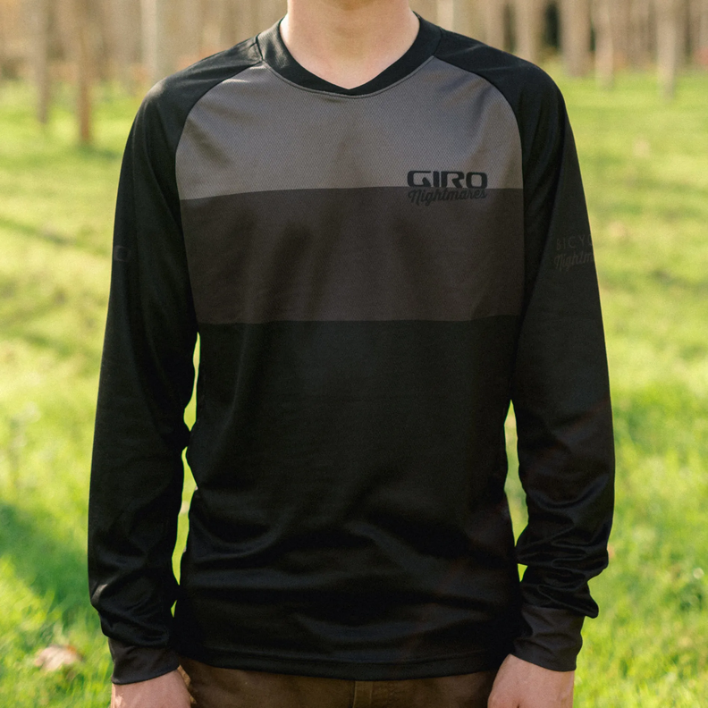 JERSEY GIRO ROUST NIGHTMARES BLACK/GREY-2