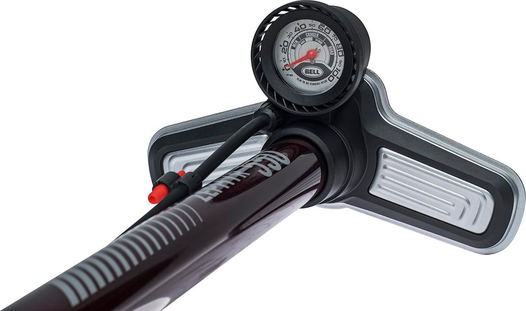 BOMBIN DE PIE CON MANOMETRO BELL ZEPHYR 550 CON MANOMETRO-1