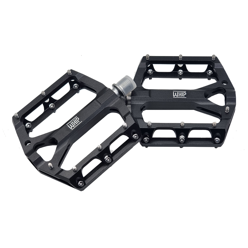 PEDAL WHIP CNC ALUMINIO ROD SELLADO EJE CR-MO BLACK Negro