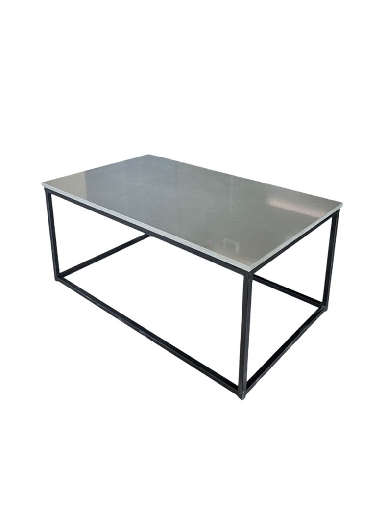 Mesa de Centro Cuarzo Gris Iron 100x60 cm-0