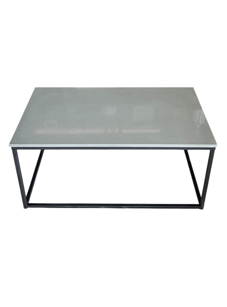 Mesa de Centro Cuarzo Gris Iron 100x60 cm-1