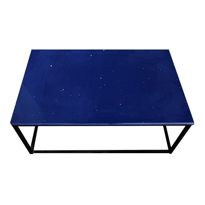 Mesa de Centro Cuarzo Galaxy Azul 100x60 cm-1