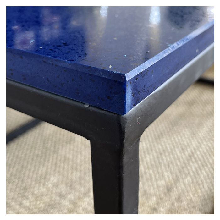 Mesa de Centro Cuarzo Galaxy Azul 100x60 cm-2