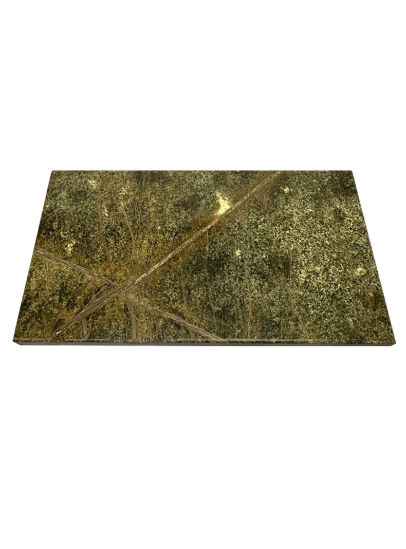 Tabla Aperitivo Mármol Rain Forest Green 40x23 cm.-3