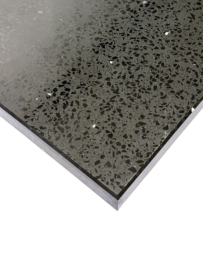Tabla Aperitivo Cuarzo Negro Galaxy 40x23 cm.-2