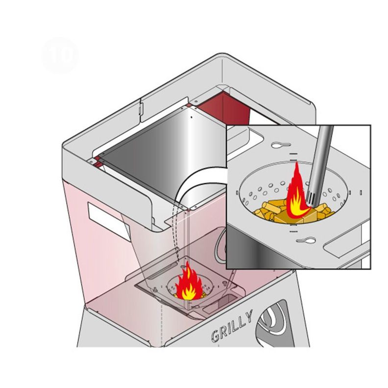 Asador a pellet Grilly-2