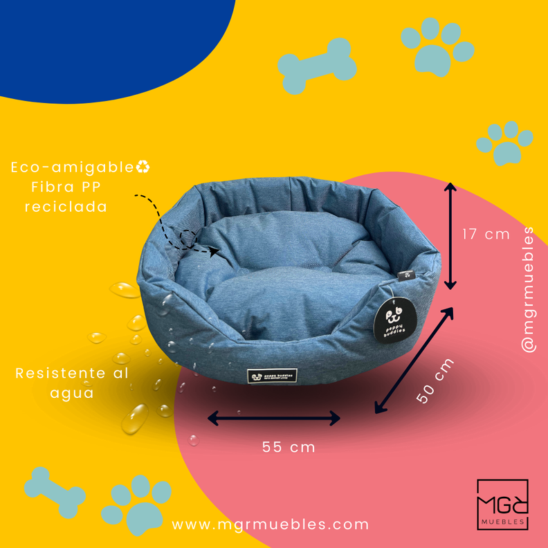 Cama para perro a prueba de agua-2