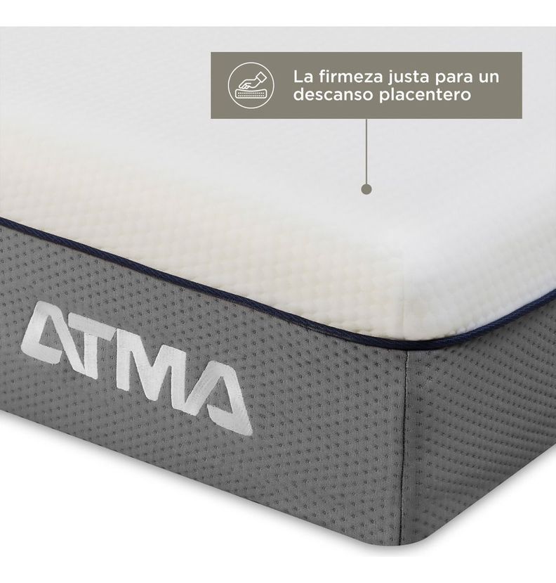 Colchon De Espuma Atma Smooth Top 1 Plaza 90x190x29 Cm-9