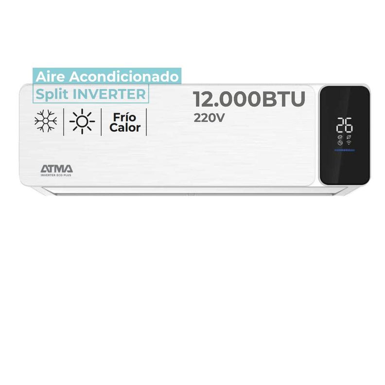 Aire Acondicionado Atma Split Inverter Frío Calor 12000btu-1