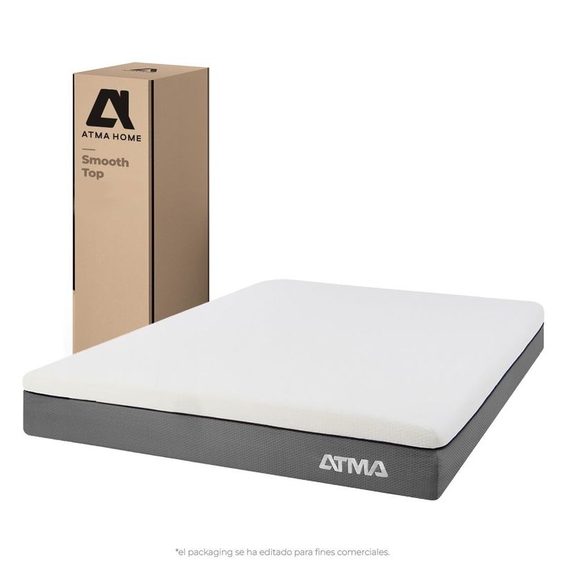 Atma Colchón Smooth Top 2 Plazas 29 Cm Ortopédico Blanco-0