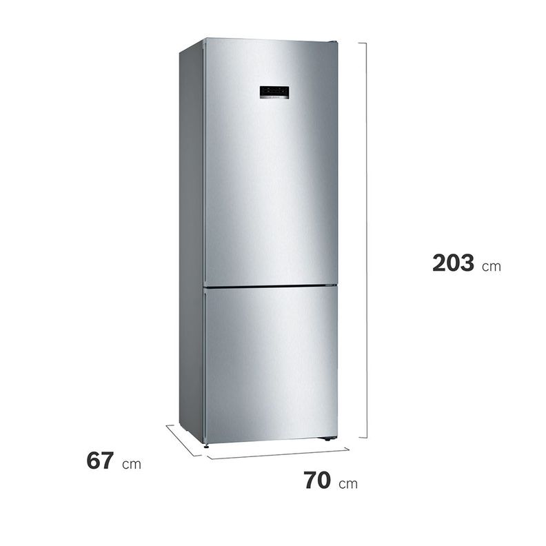 Refrigerador Freezer No Frost Bosch Serie 4 KGN49XIEA 435L-7