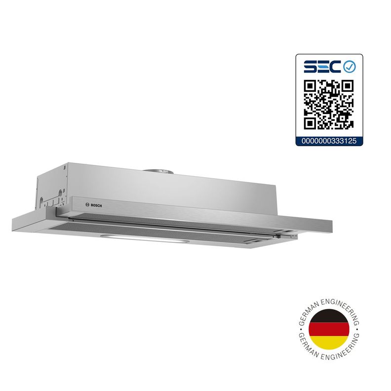 Campana Cocina Bosch Telescopica Plata 90 Cm Ancho DFT93AC50-5
