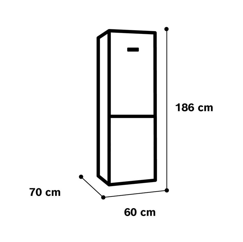 Refrigerador Bottom Freezer No Frost Bosch KGN36XLER 324L-6