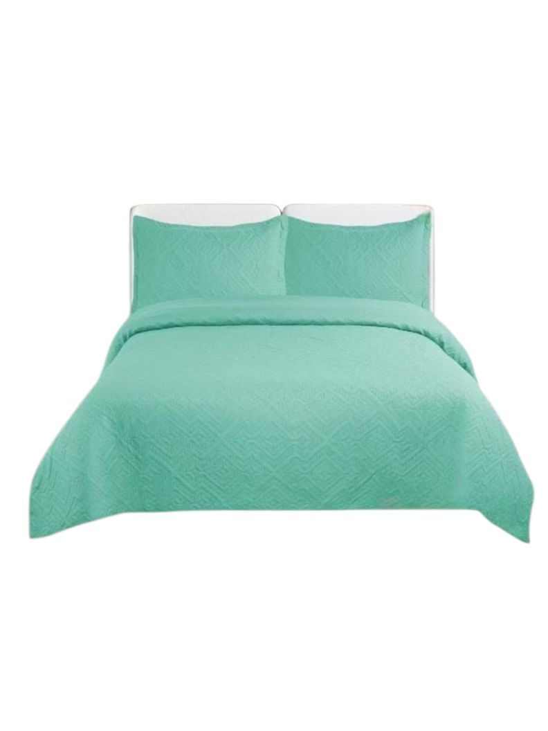 CUBRECAMA QUILT DE VERANO UNICOLOR TF 2P 04
