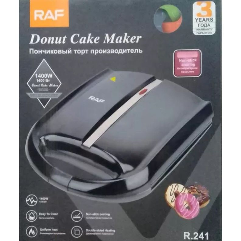 Máquina Para Hacer 12 Mini Donas Raf Donut Color Negro-2