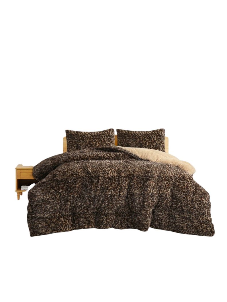 COBERTOR DE INVIERNO PELUDO CON DISEÑO KING-1