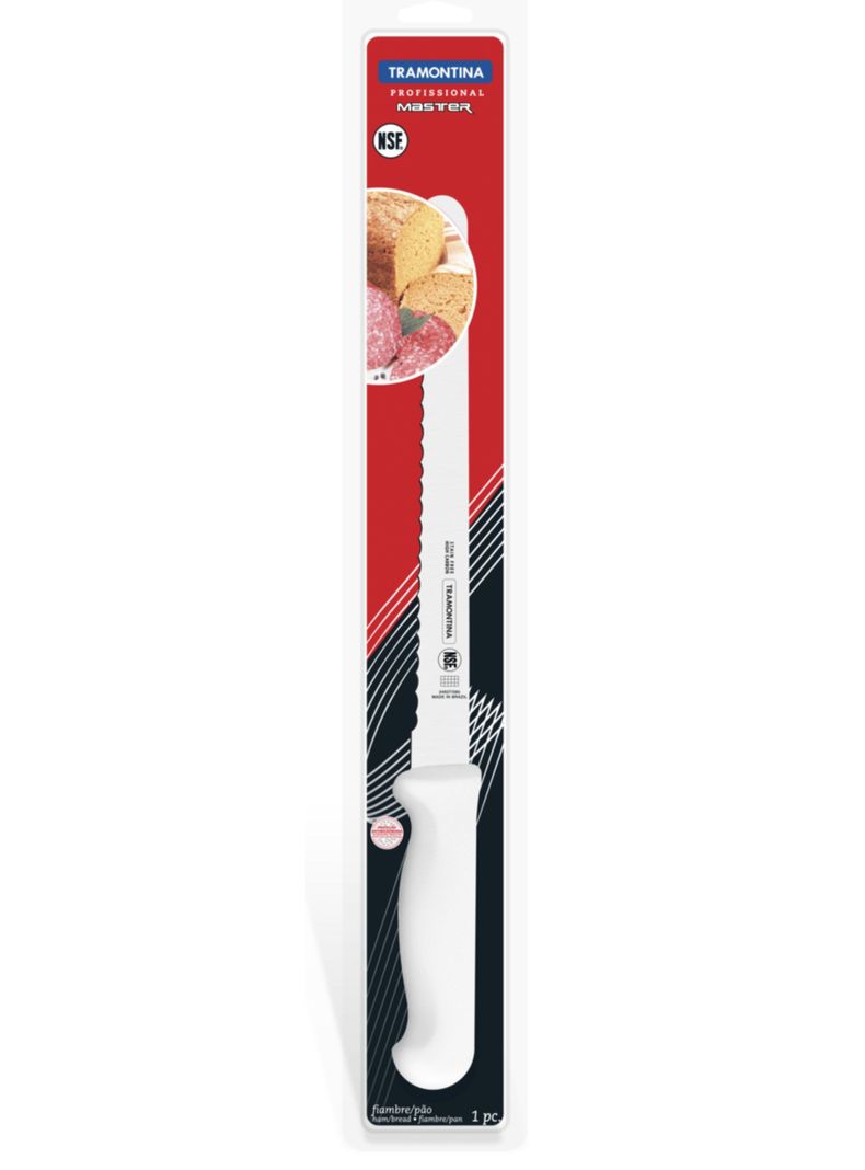 Cuchillo Sierra Tramontina - Hoja 30 Cms - Para Fiambre/Pan-0