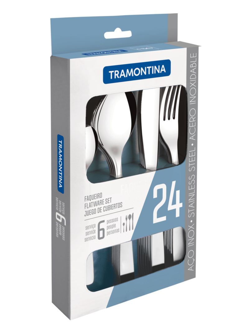 Juego De Cubiertos Tramontina 24 Piezas Línea Cosmos-0