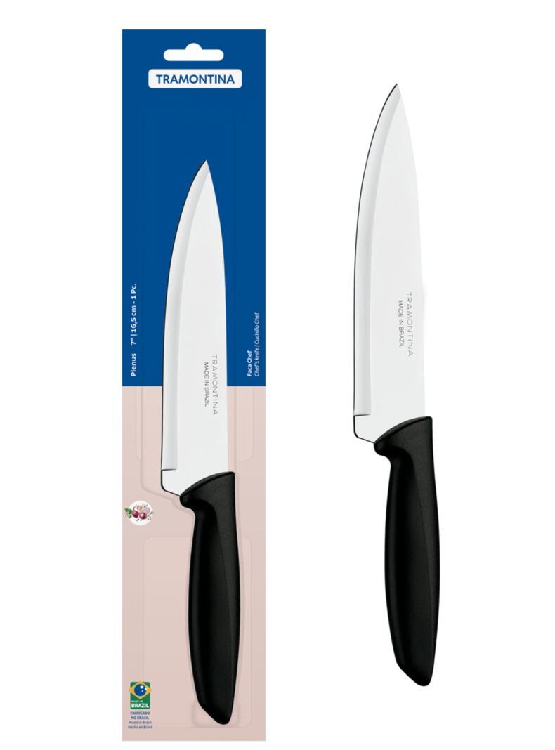 Cuchillo Chef 7 Pulgadas Acero Inoxidable Marca Tramontina-0