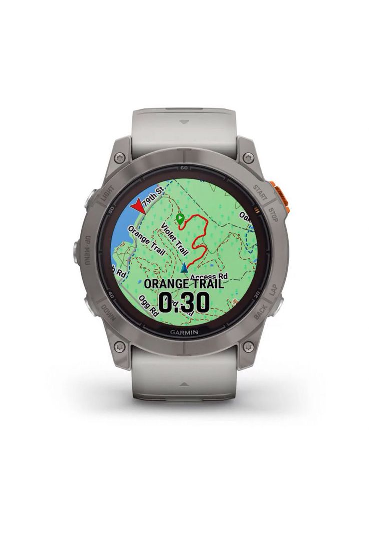Smartwatch fenix 7X Pro Sapph Solar Ti w/Gray/Orange Band-1