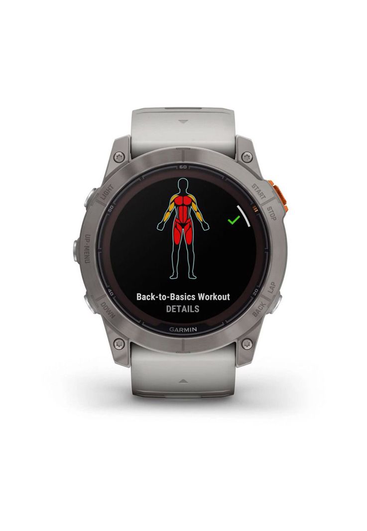 Smartwatch fenix 7X Pro Sapph Solar Ti w/Gray/Orange Band-3