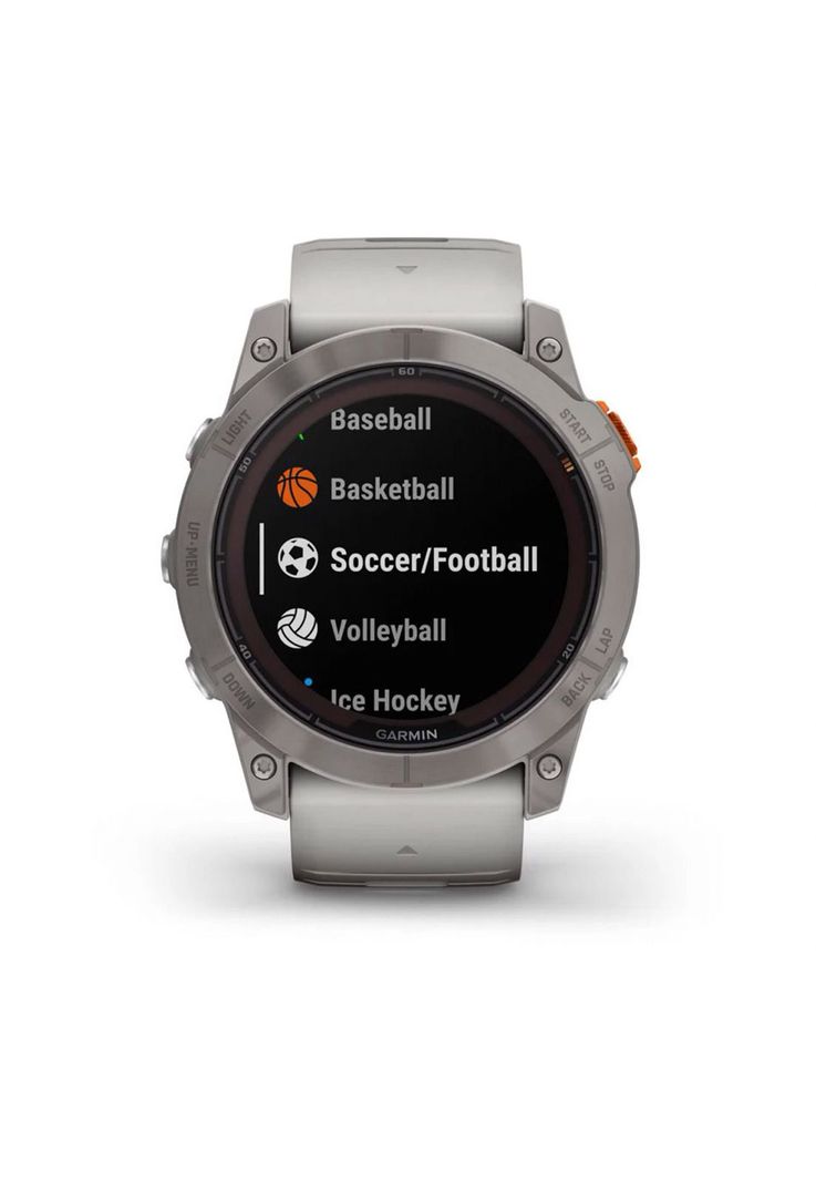 Smartwatch fenix 7X Pro Sapph Solar Ti w/Gray/Orange Band-4
