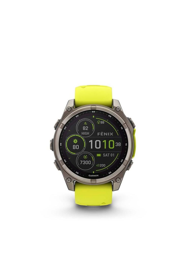 fenix 8 – 47mm Solar, Sapphire Titanium with yellow/graphite-0