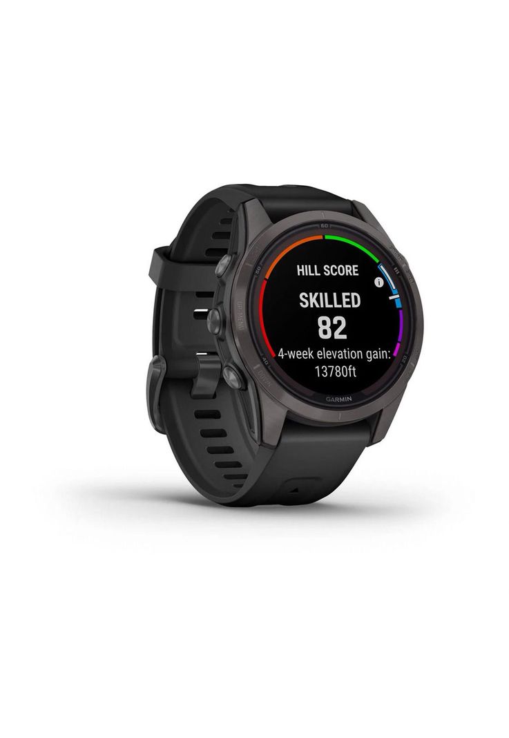 Smartwatch fenix 7S Pro Sapph Solar CrbnGry Ti w/Blk Band -1