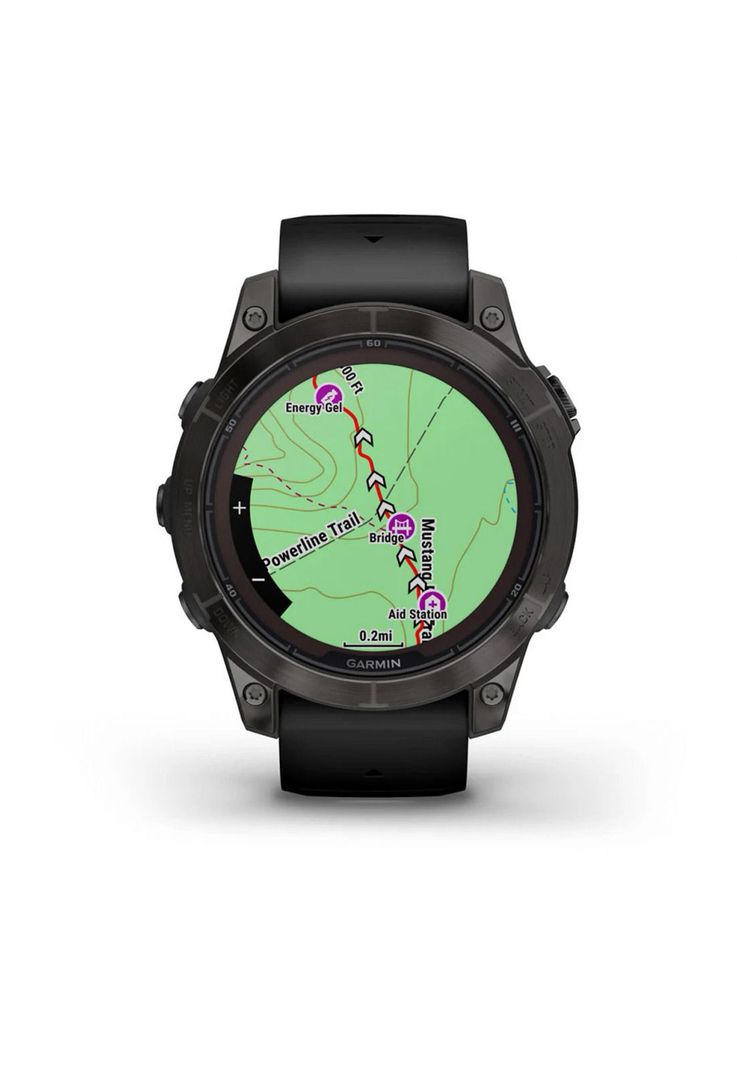 Smartwatch fenix 7 Pro Sapph Solar CrbnGry Ti w/Blk Band-2
