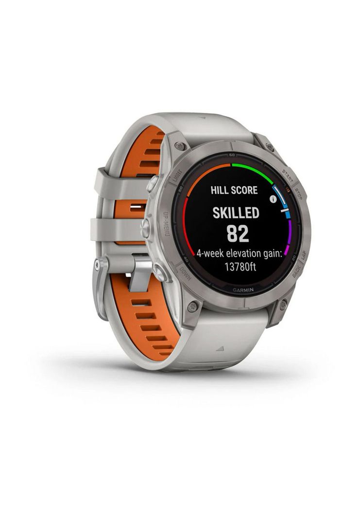 Smartwatch fenix 7 Pro Sapph Solar Ti w/Gry/Orange Band-1
