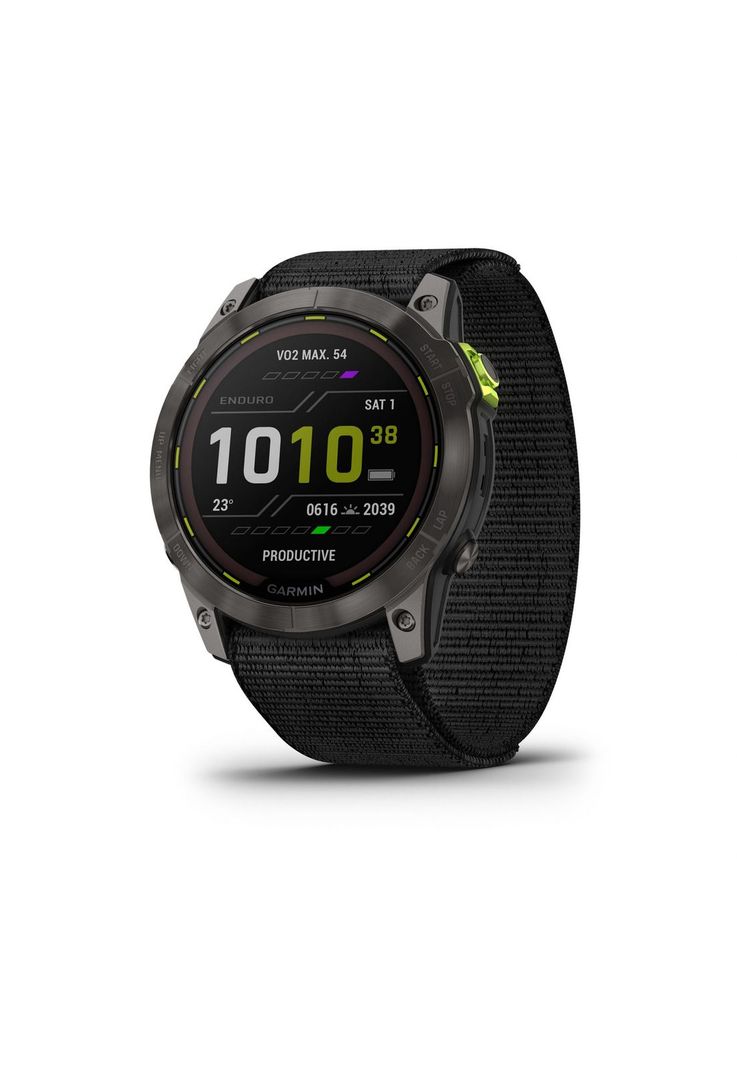 Enduro 2 Saph CrbnGrayDLC Ti w/Blk UltraFit Band-0