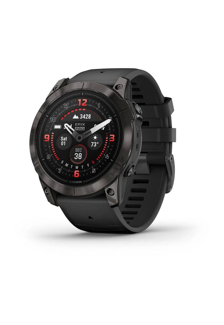 Smartwatch epix Pro (g2) Sapph 51mm Crbn Gray DLC Ti w/Blk-0