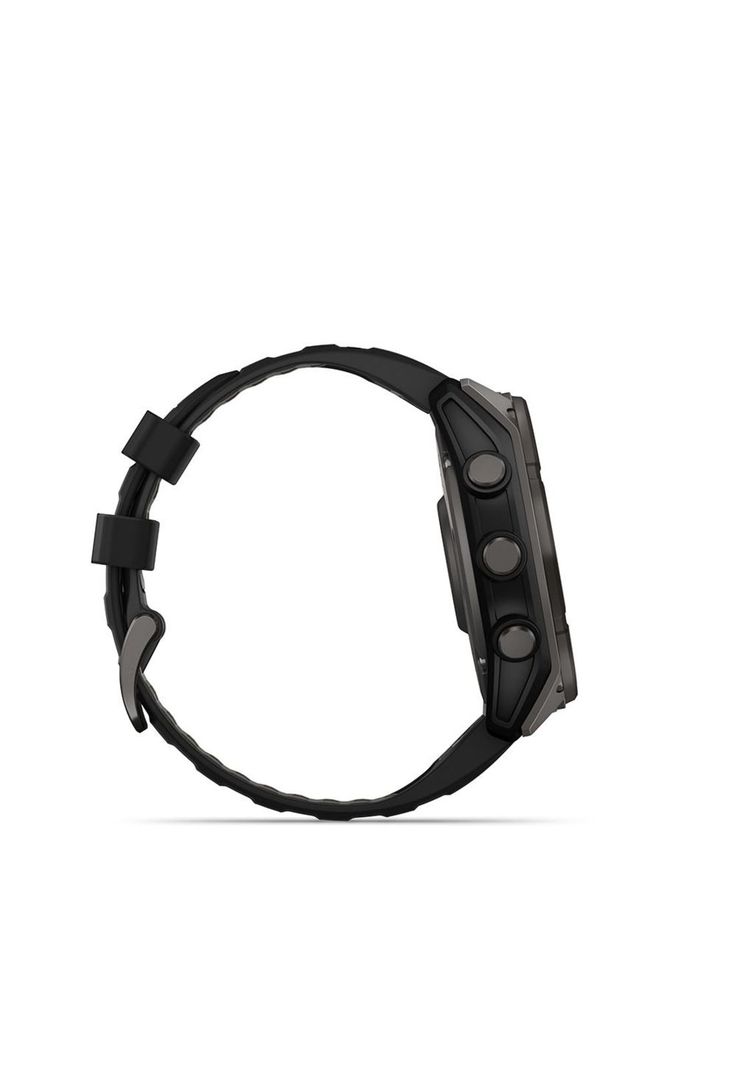 fenix 8 – 51mm, Solar Sapphire, Titanio con correa de silicona negra/gris-4
