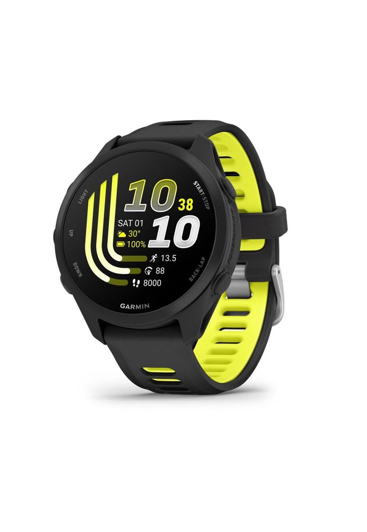 Smartwatch Forerunner 170 Black/Amp Yellow Garmin Negro