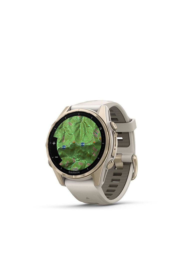 fenix 8 - 43 mm Sapphire, Light Gold with Grey/Dark Brown-1