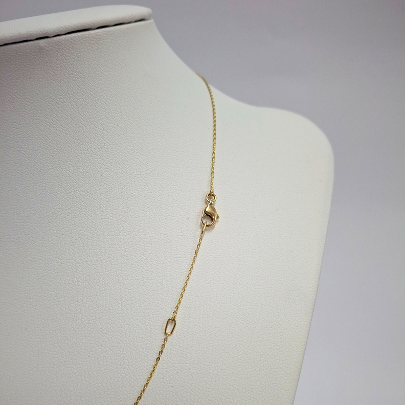 Collar oro amarillo italiano18k con brillantes swarovski-4