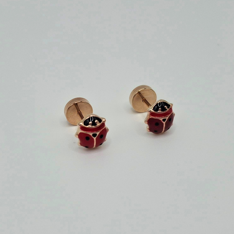 Aros abridores para bebé  y niña de oro 14k modelo chinitas.-2