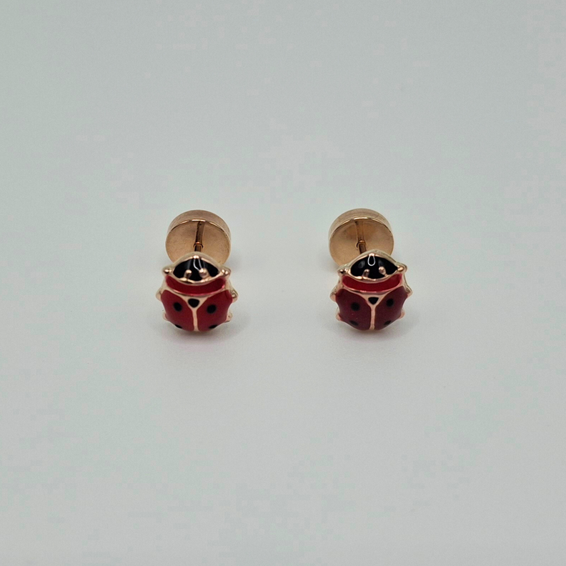 Aros abridores para bebé  y niña de oro 14k modelo chinitas.-4