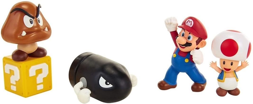 Nintendo Acorn Plains Diorama Set Con Accesorios Super Mario-1