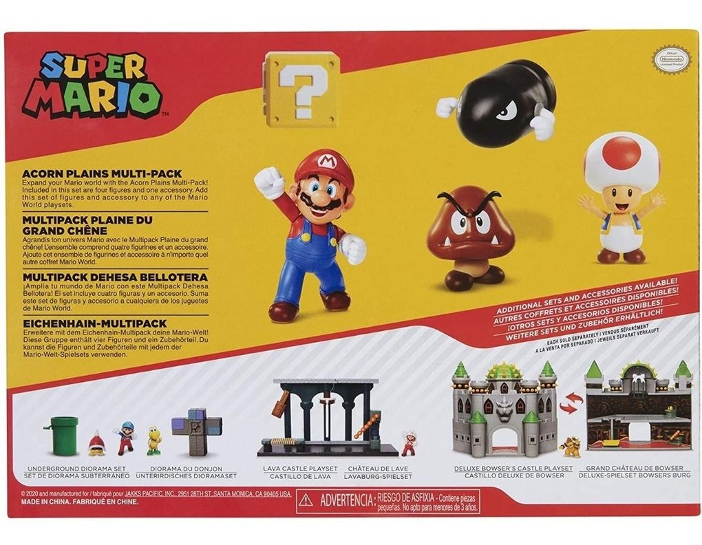 Nintendo Acorn Plains Diorama Set Con Accesorios Super Mario-7