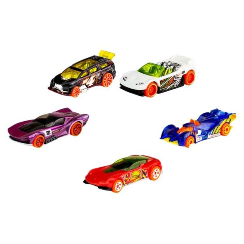 HOT WHEELS SET DE 5 AUTOS BÁSICOS MODELO PUDE VARIAR-2