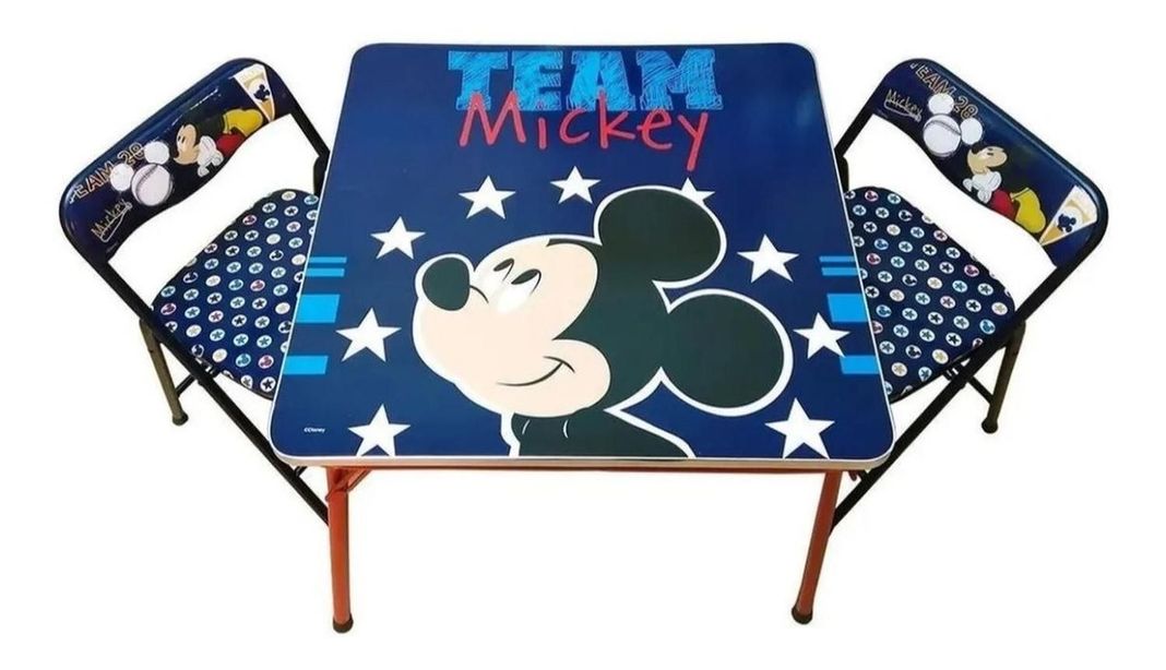 Mickey Mouse - Set Mesa Plegable Con Sillas-0