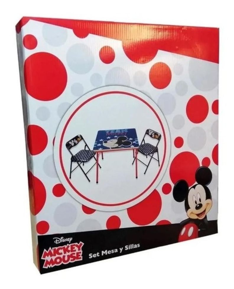 Mickey Mouse - Set Mesa Plegable Con Sillas-1