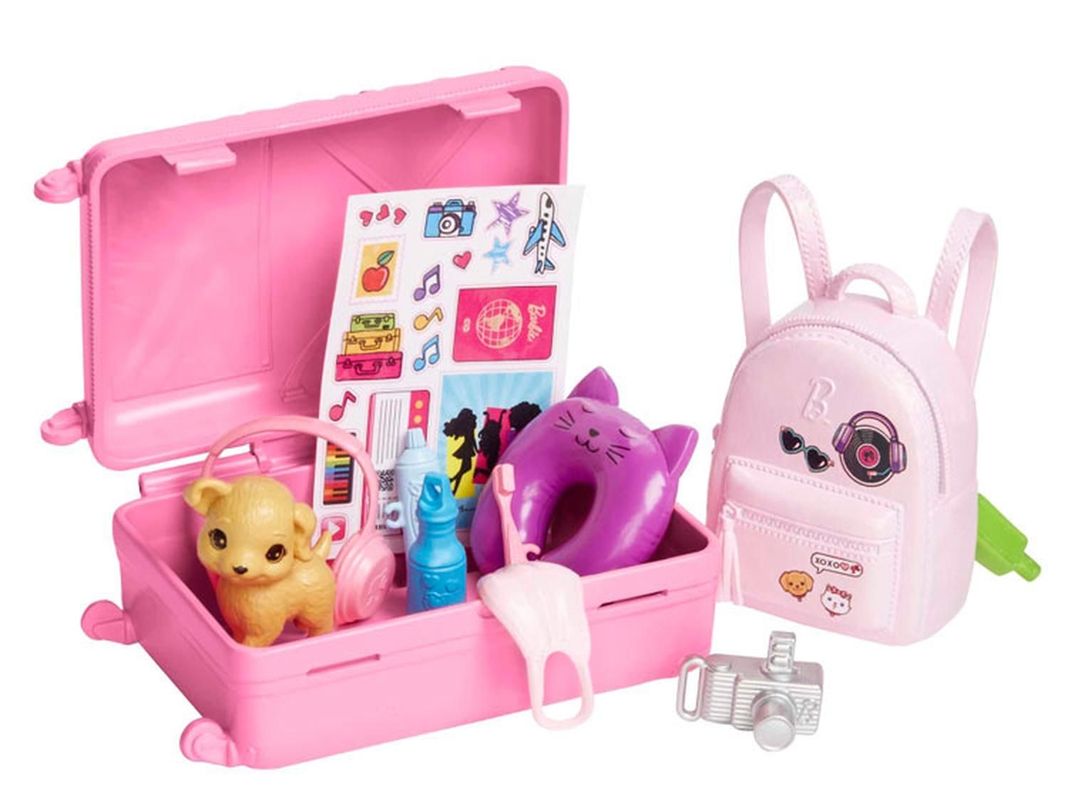Barbie Viajera Muñeca Con Maleta Y Accesorios-2
