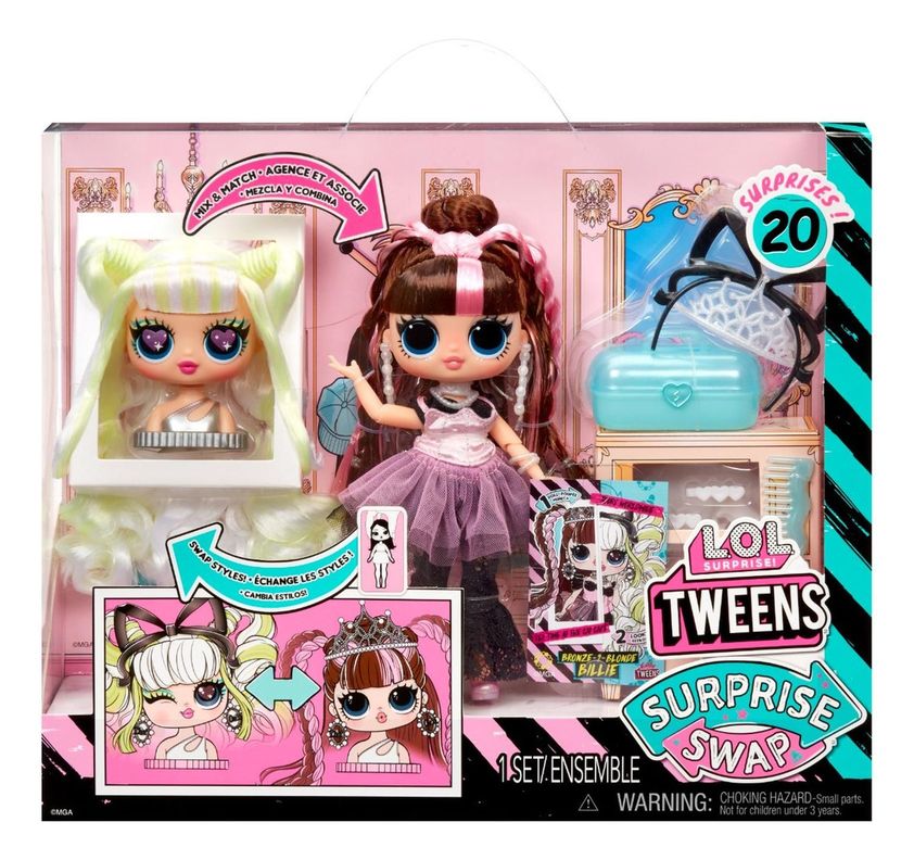 Muñeca Lol Tweens Swap Blonde Billie-0